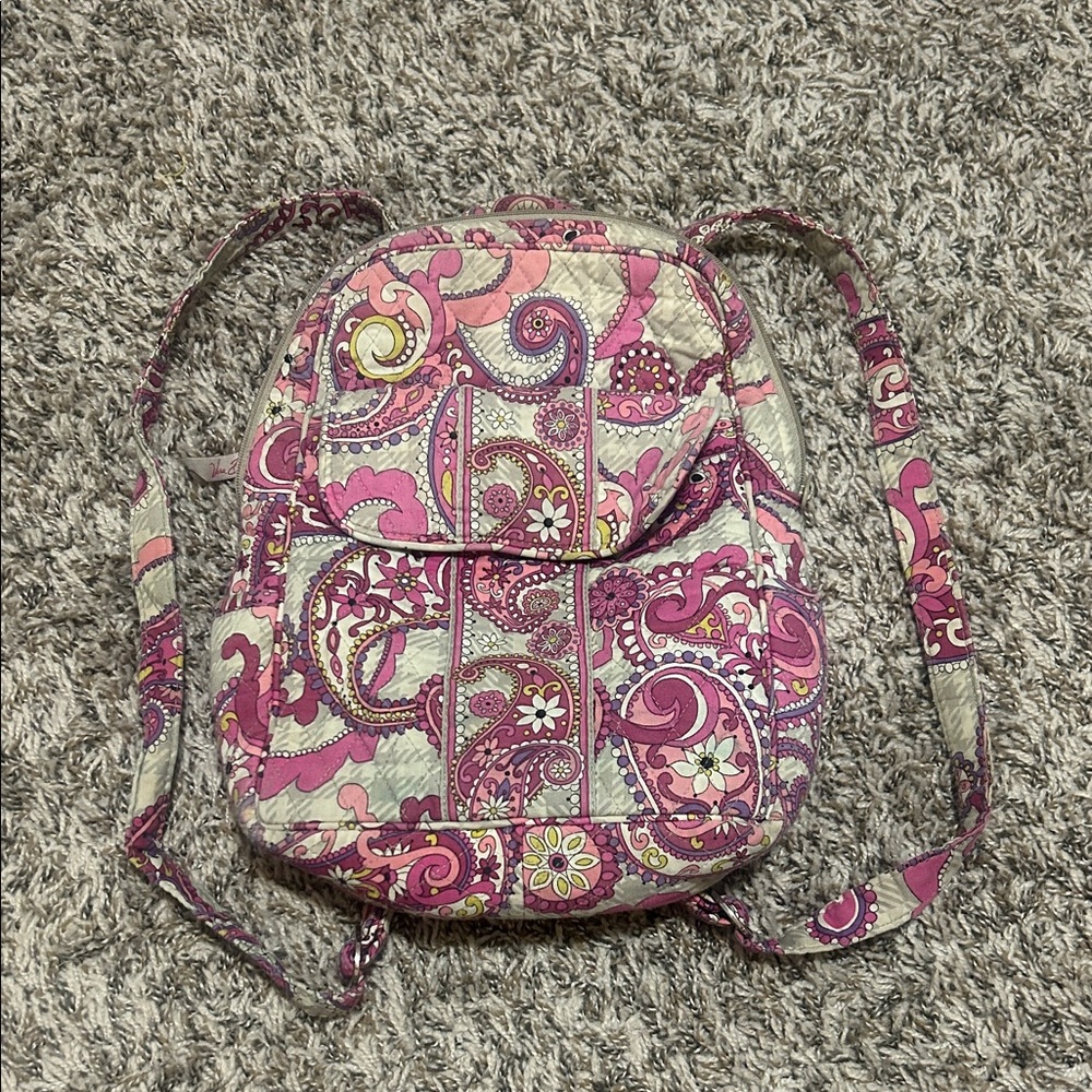 Vera Bradley “Paisley meets plaid” backpack